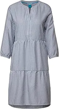 143566- Street One Blue/White Stripped Dress