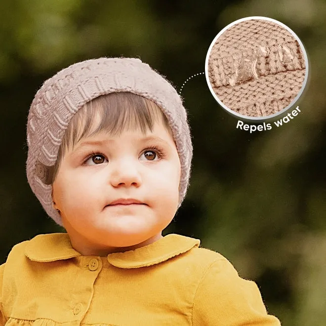 Baby Knitted Beanie - 3 Pack (Pale)