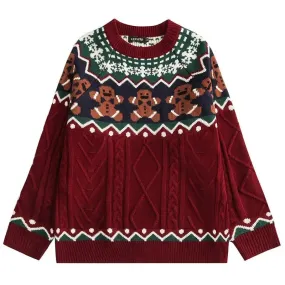 Christmas Cookie Loose Knit Sweaters