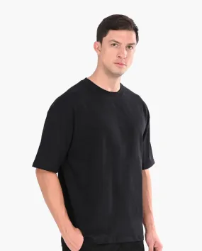 Decluttered Black Oversized  T-Shirt