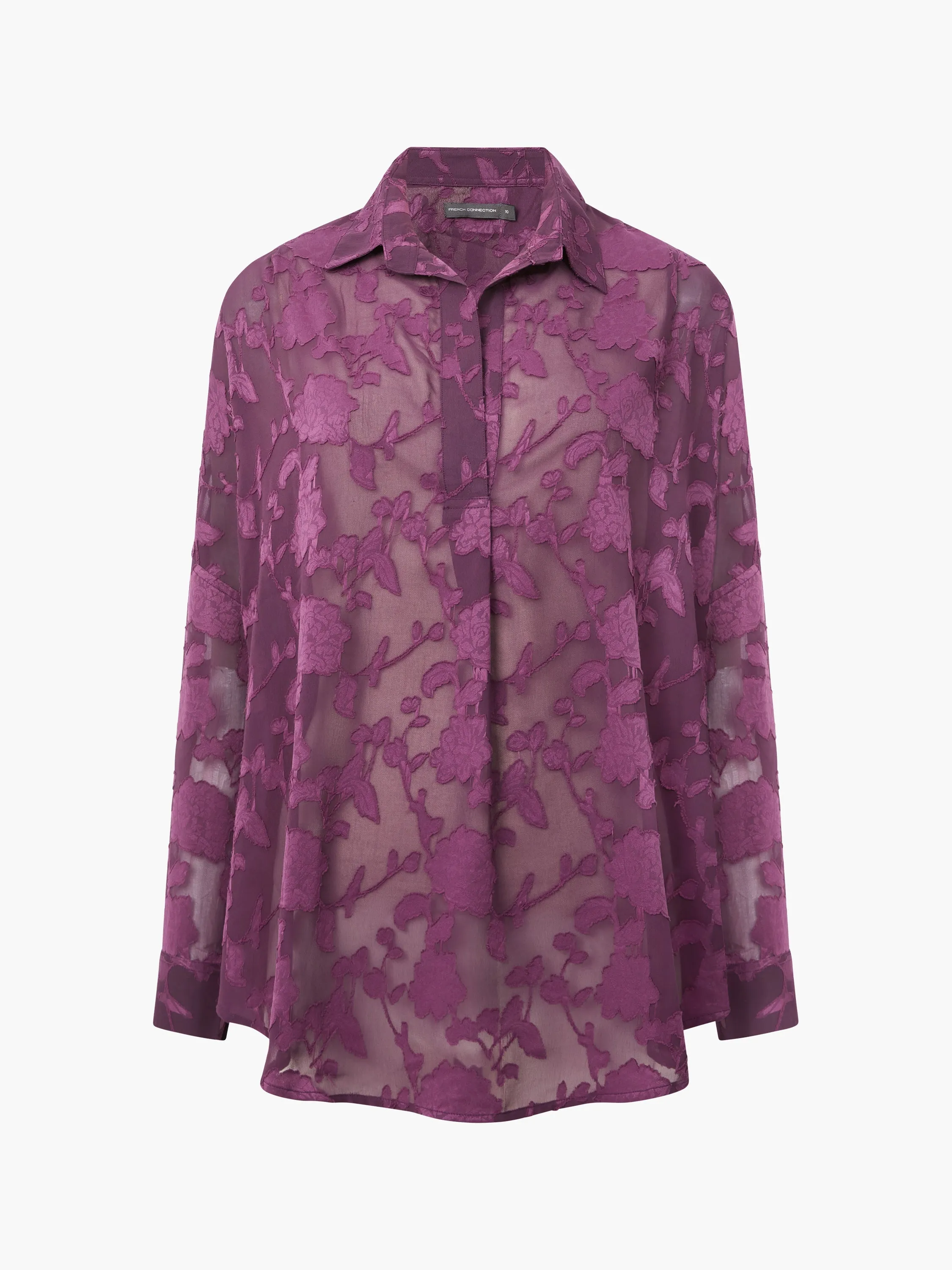 Devore Satin Popover Shirt