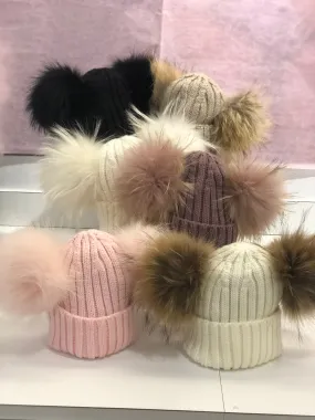 Double Pom Cuff Beanie