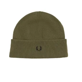 FRED PERRY MERINO WOOL BEANIE GREEN   C9160-Q55