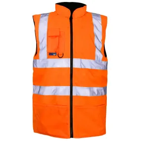 Hi Vis Orange Reversible Bodywarmer