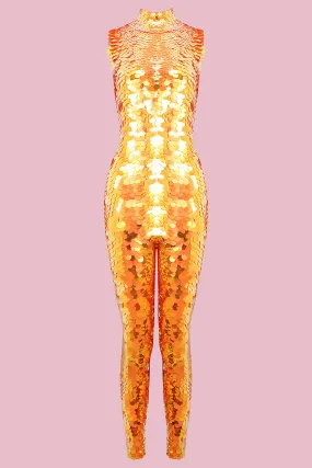 IRIS SEQUIN JUMPSUIT - FOX