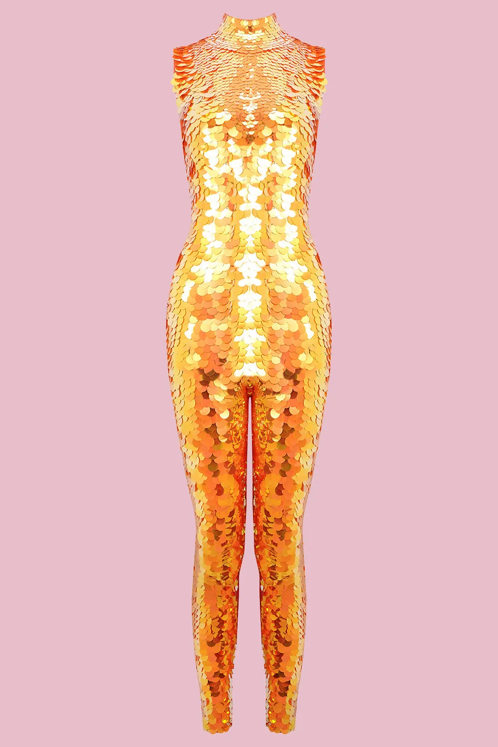 IRIS SEQUIN JUMPSUIT - FOX