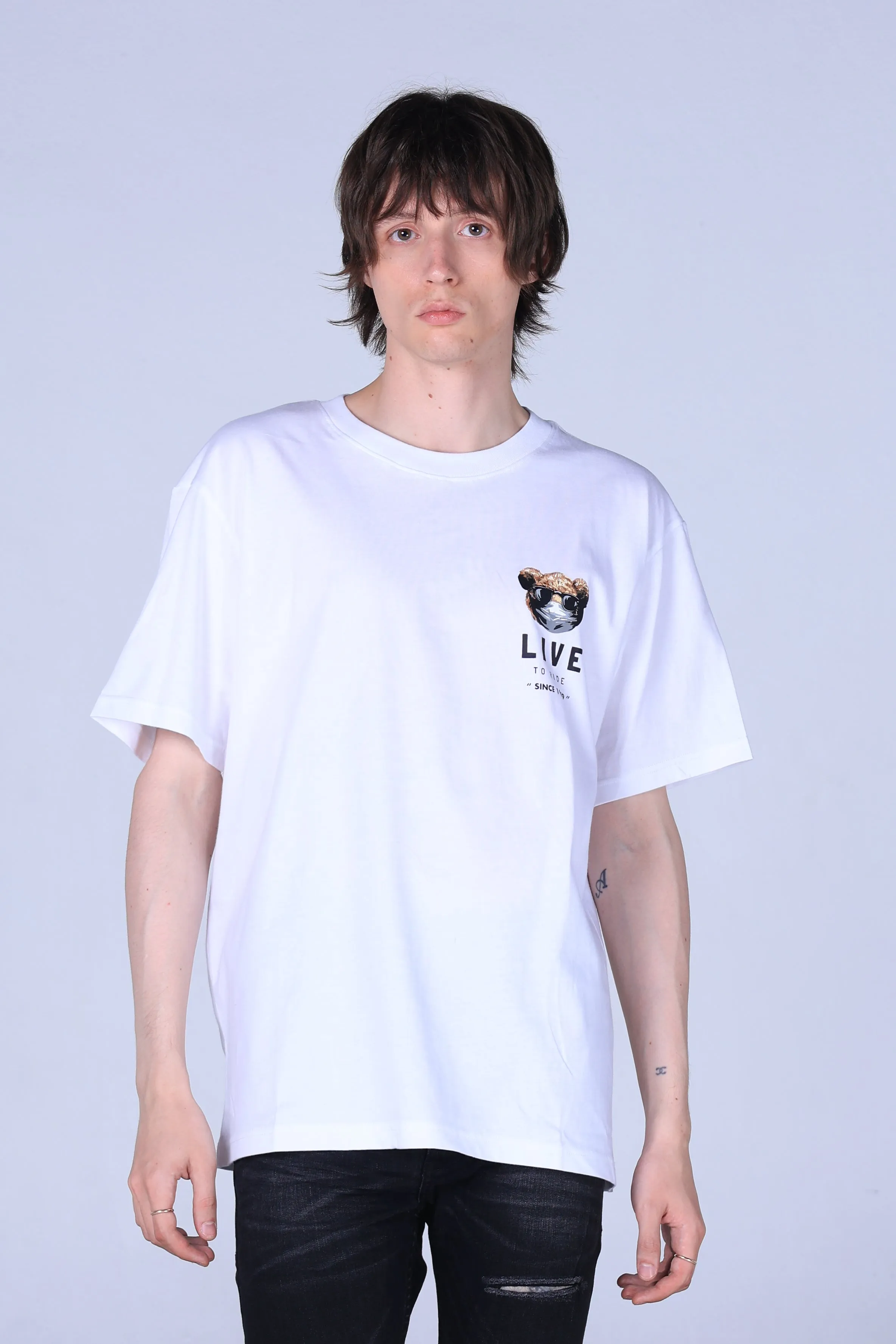 Jack Russel - Men T-Shirts - Klassik TJ-OZ14/WH Oversized Jack Rider Mumble White