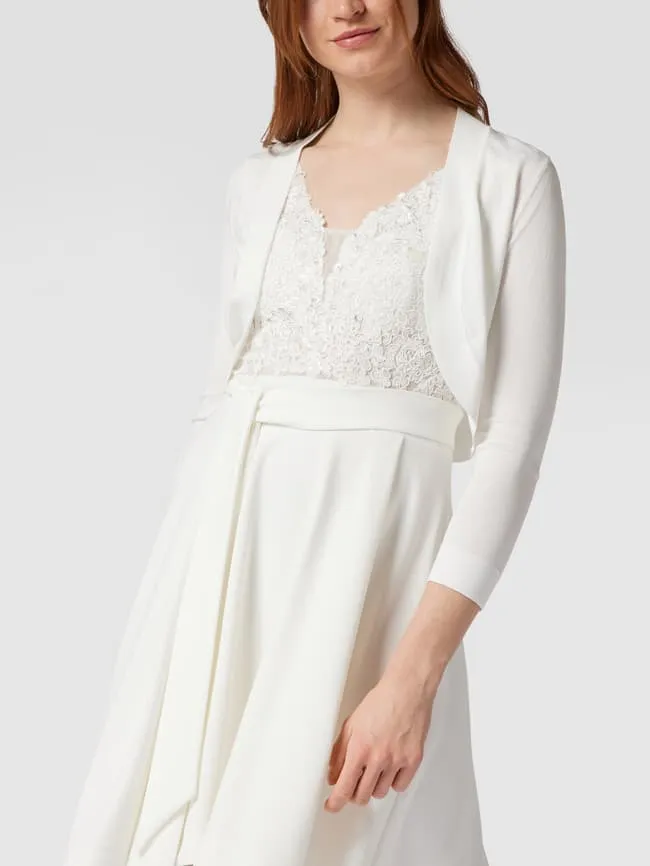 Jake*s Cocktail Shawl Collar Bolero, Creamy White