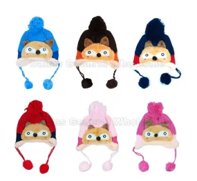 Kids Fleece Lining Toboggan Beanie Hats Wholesale