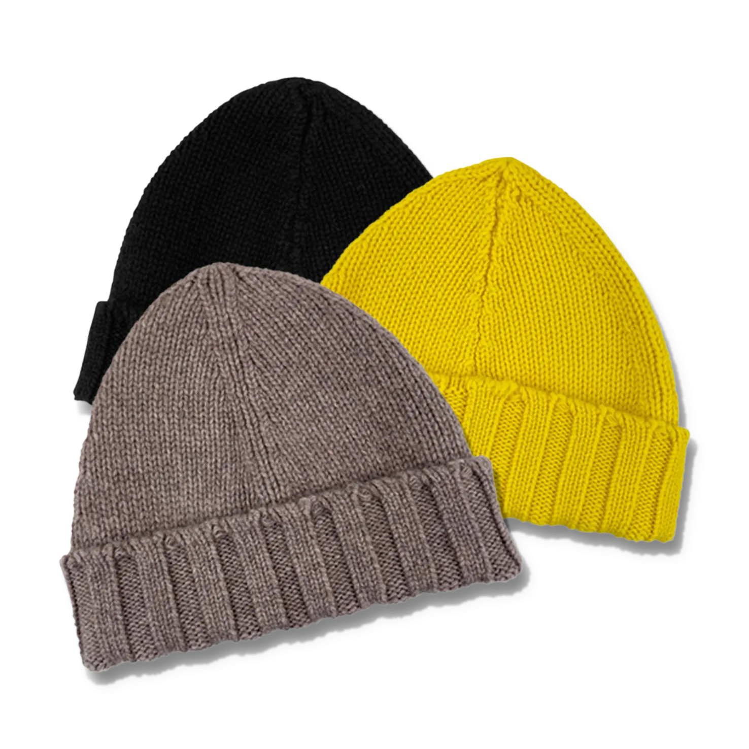 Knitted Pure Cashmere Beanie in Flash