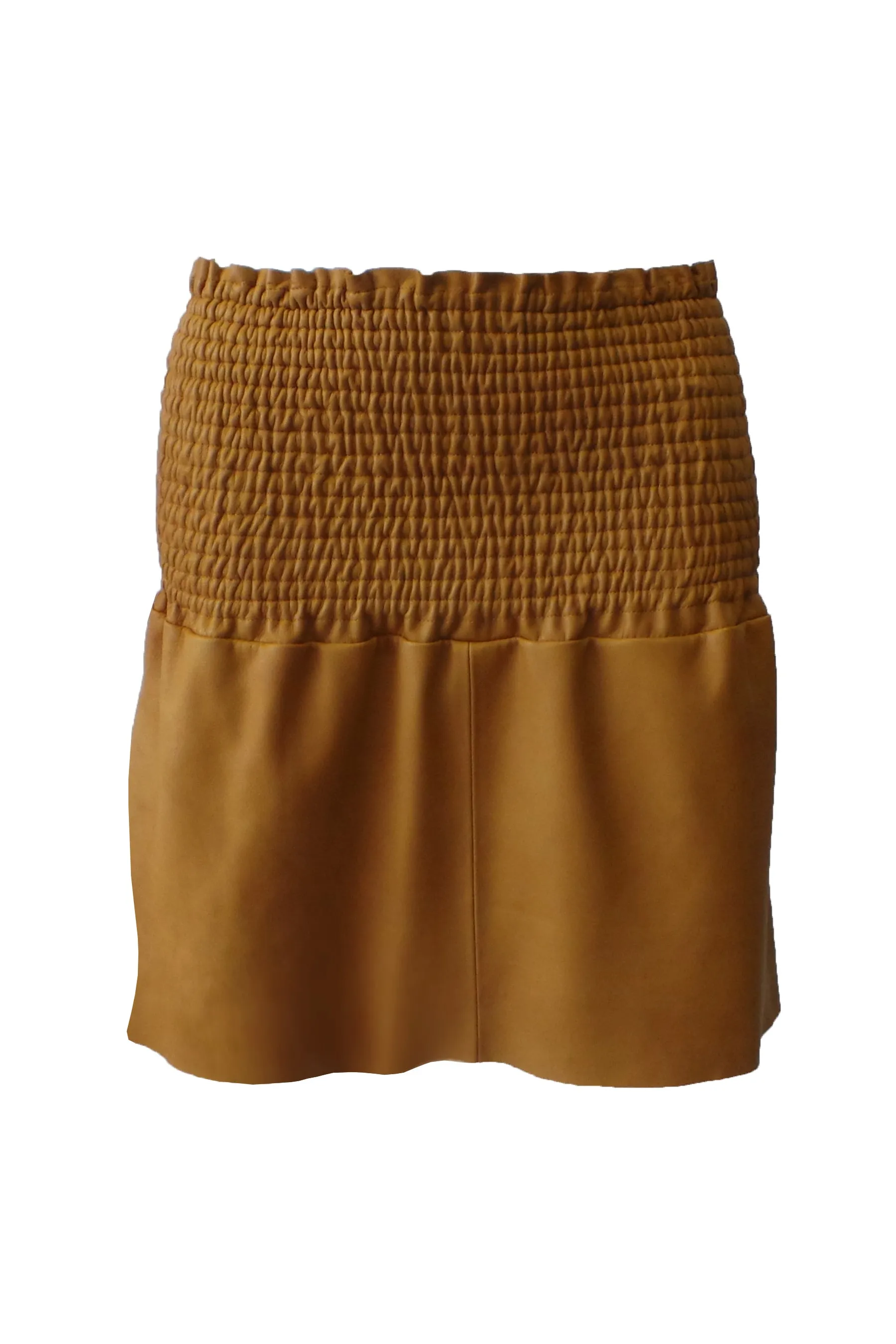 LIBERTY LEATHER SKIRT - TAN