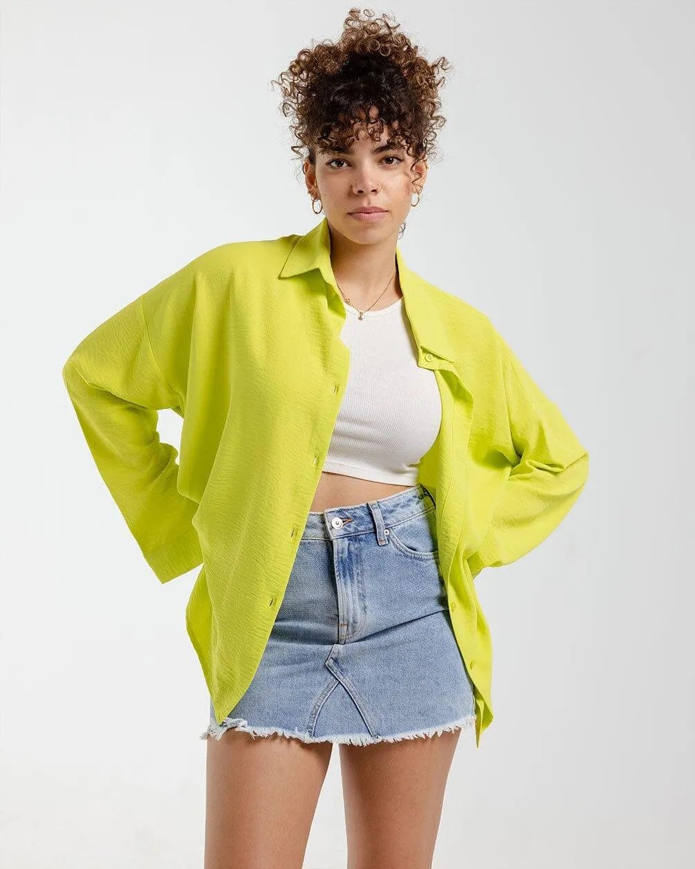 Lime Green Oversized Shirt