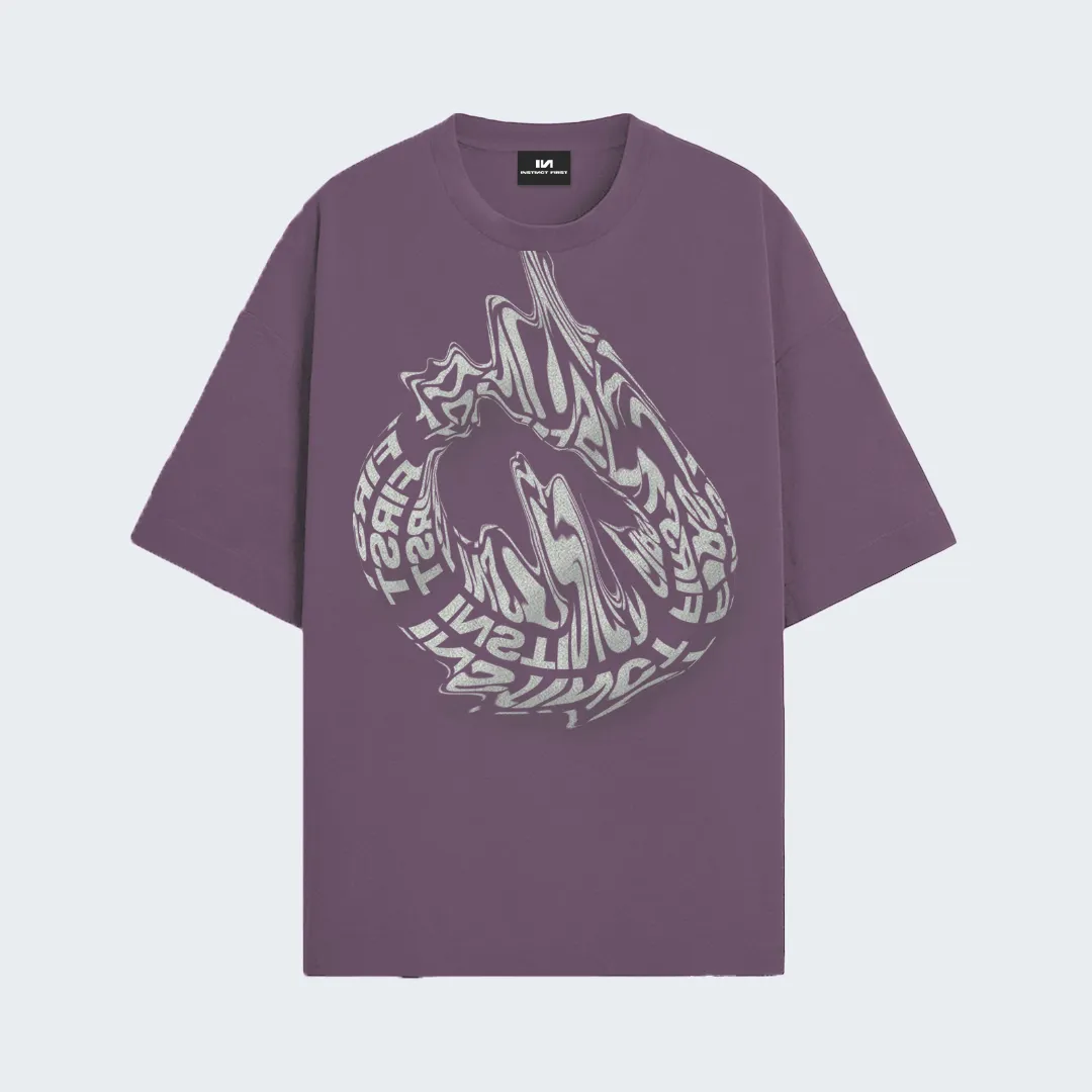 Liquidity Oversized T-Shirt - Grape