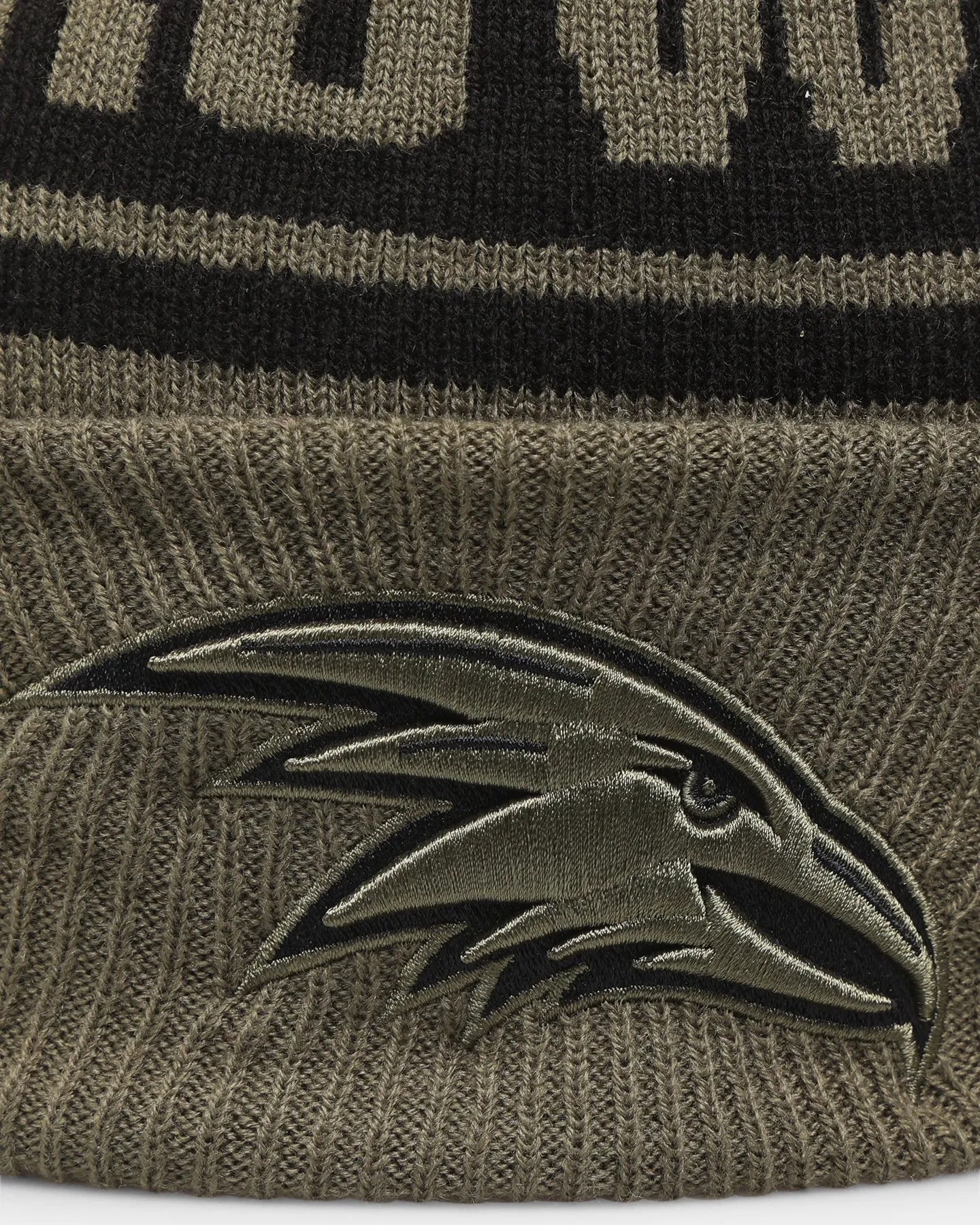 New Era Adelaide Crows 'AFL '22 Olive' Pom Knit Beanie Green