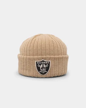 New Era Las Vegas Raiders Knitted Beanie Light Beige