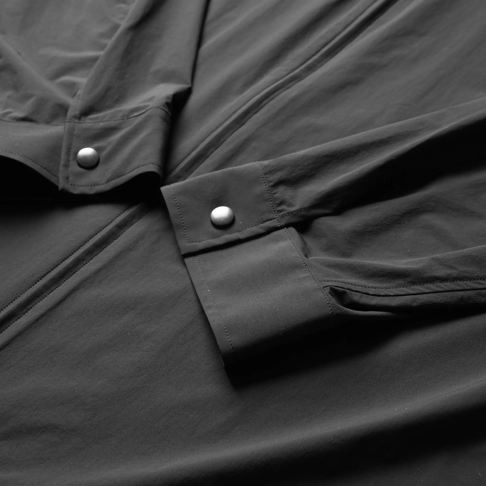 Oversized Nylon Shirts - Black