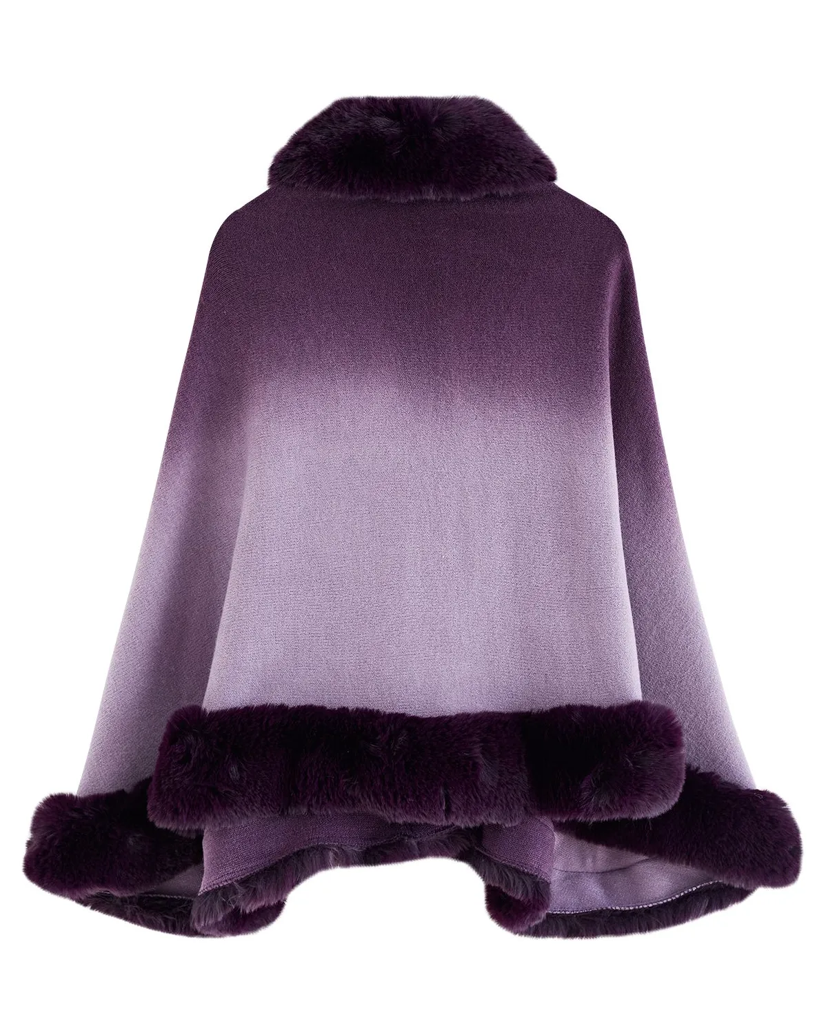 Pankh lewy woolen fur shawl/cape