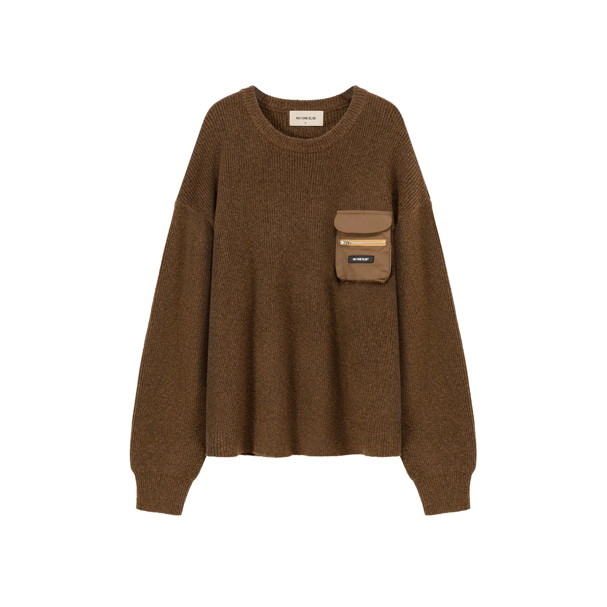 Pocket Loose Fit Knit Sweater