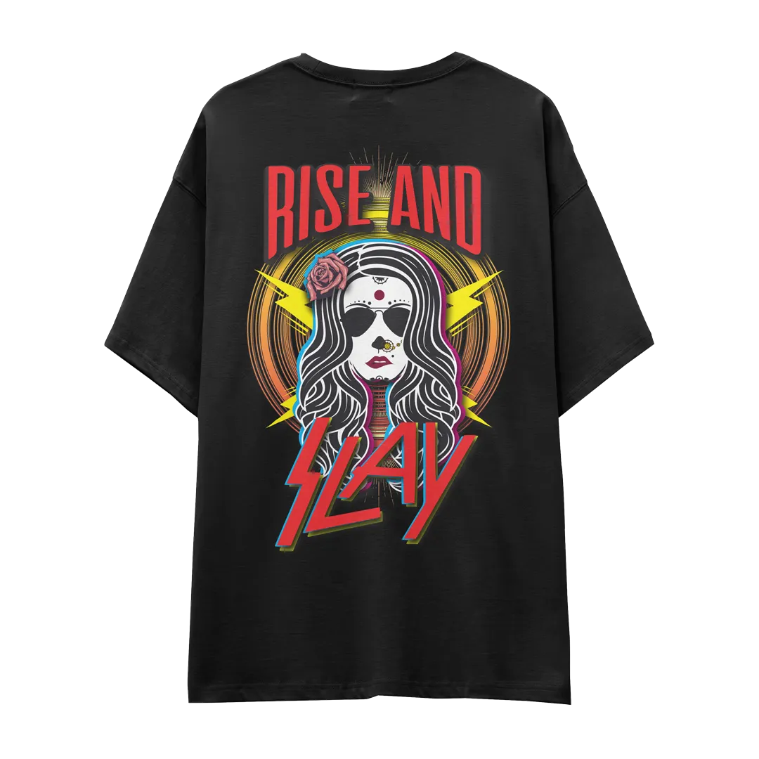 Rise & Slay Oversized Tee