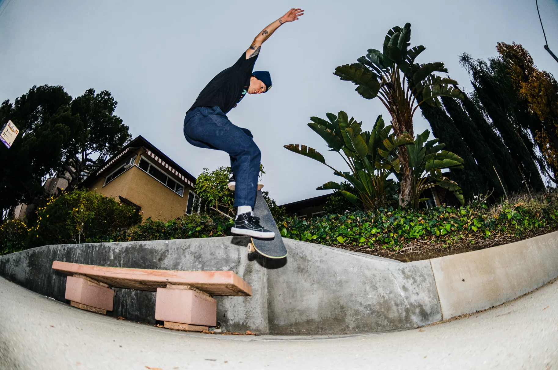 Skate Vitals Axel Loose Tapered Pants Navy