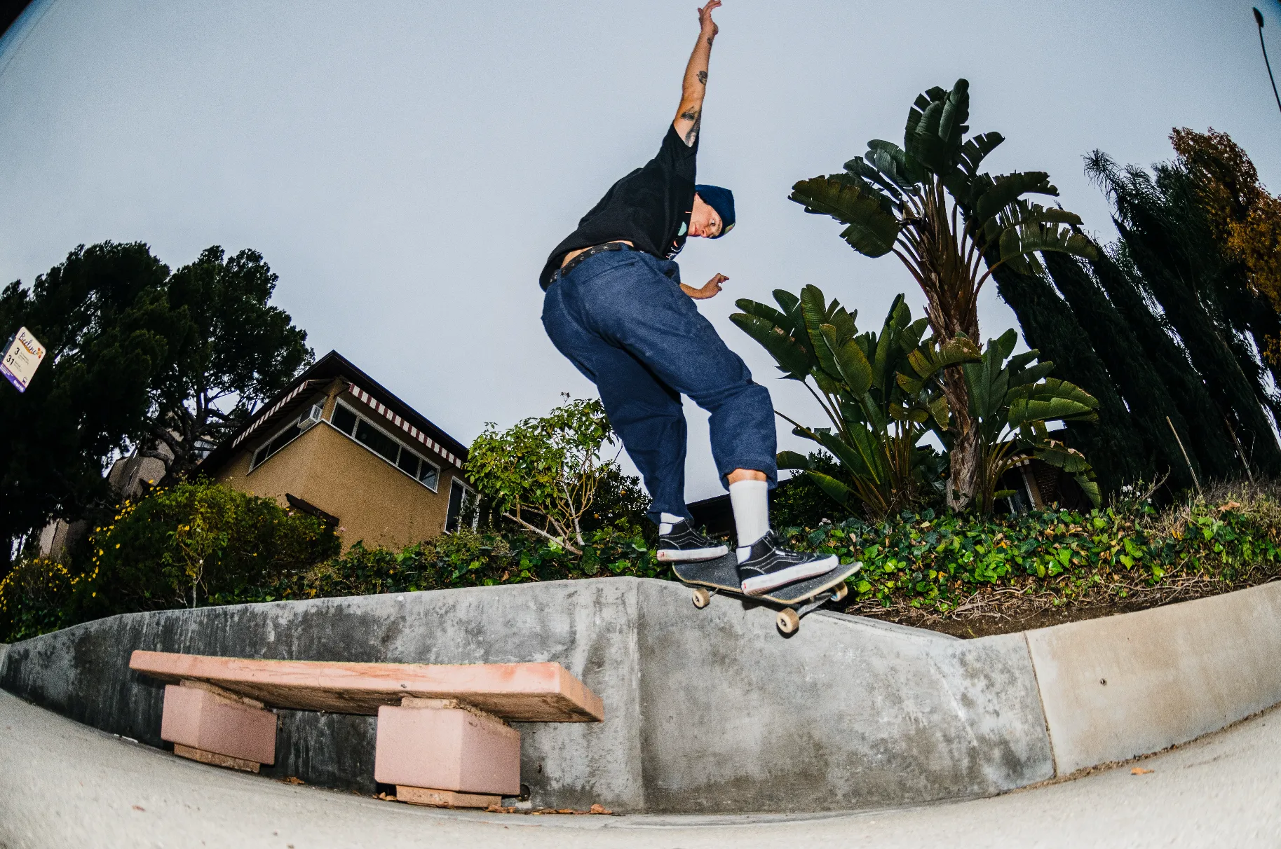 Skate Vitals Axel Loose Tapered Pants Navy