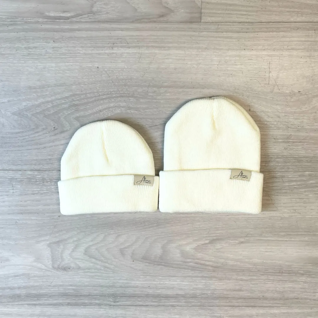 Soft Knitted Cuff Baby Beanie**