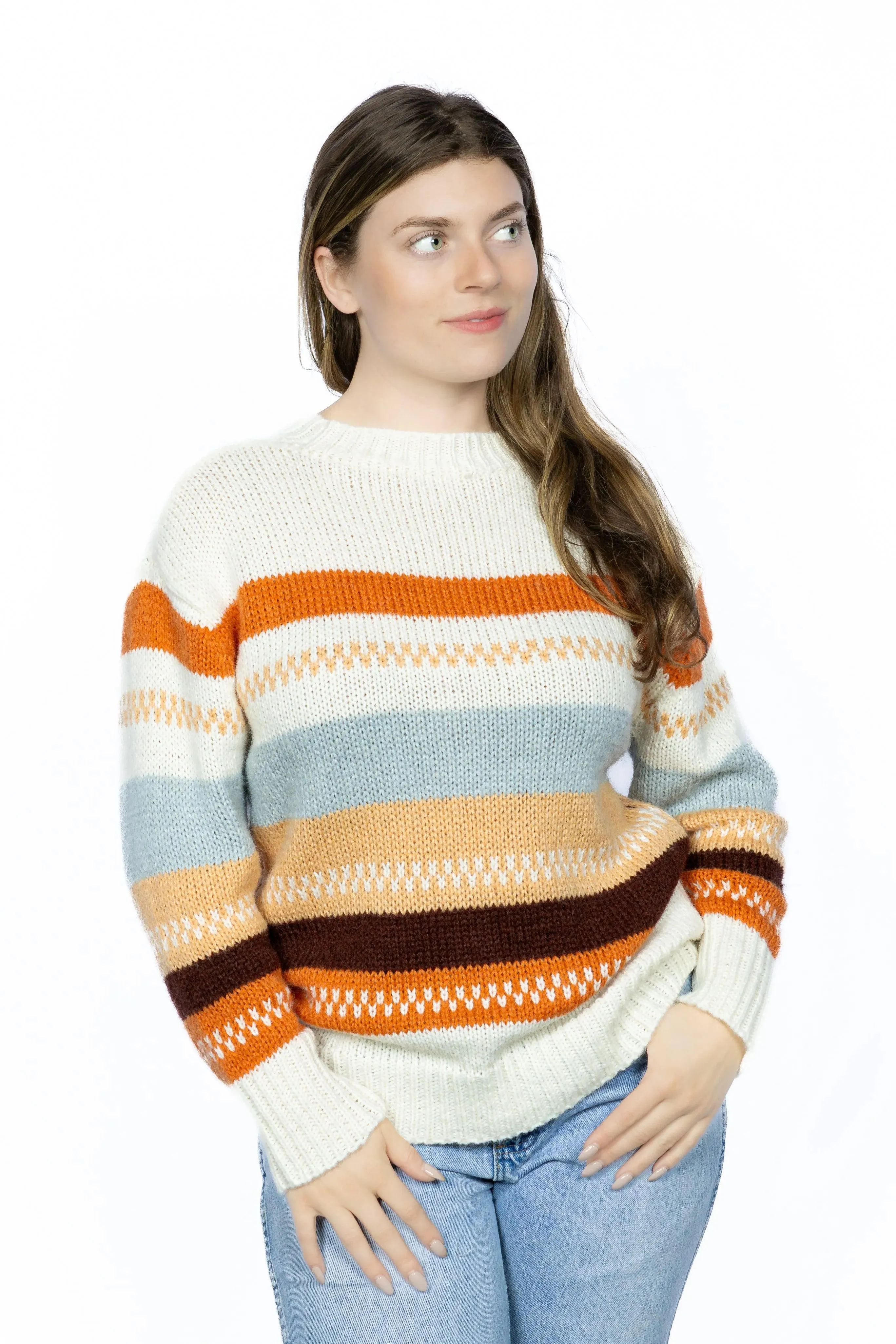 Striped Color Block Sweater