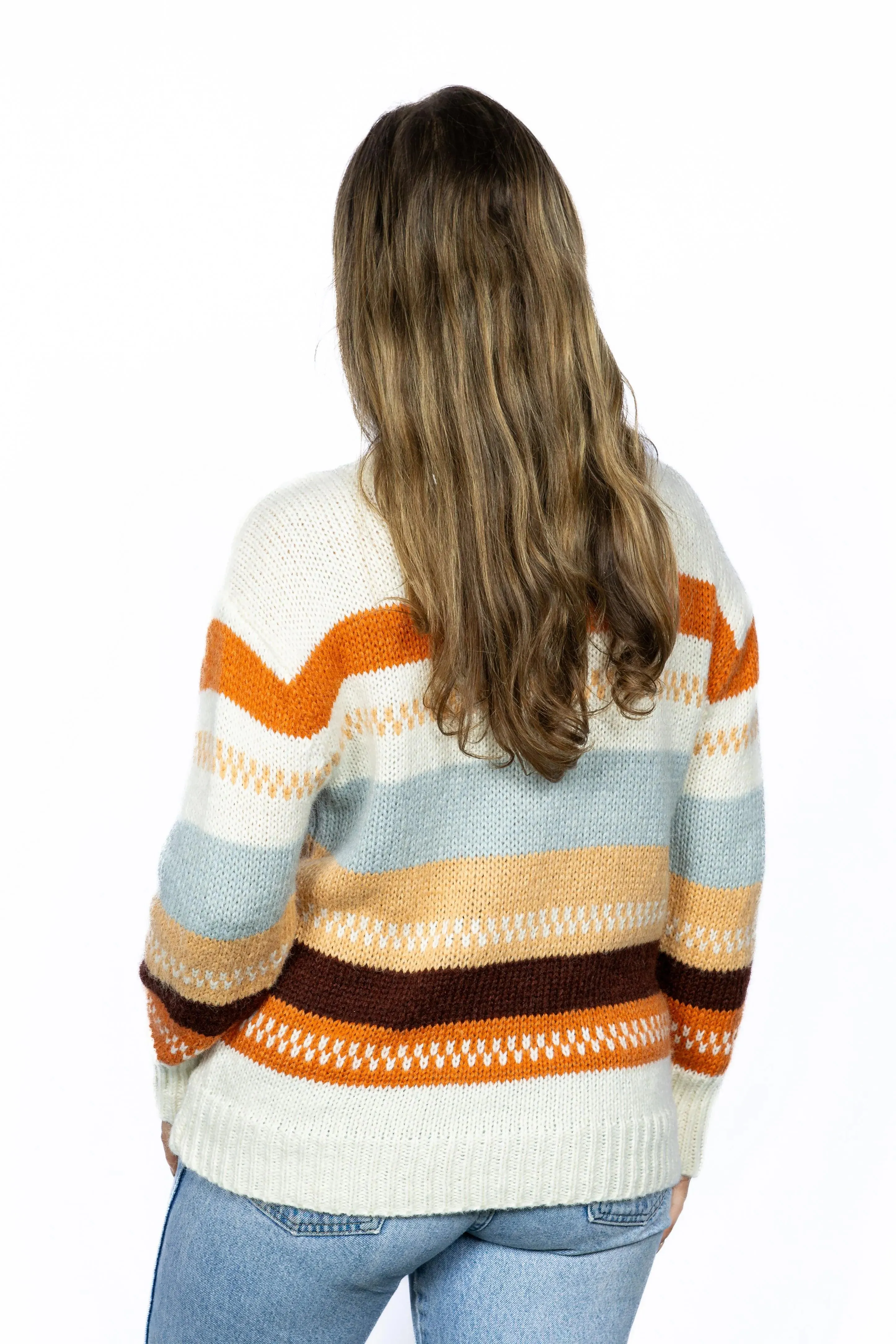 Striped Color Block Sweater