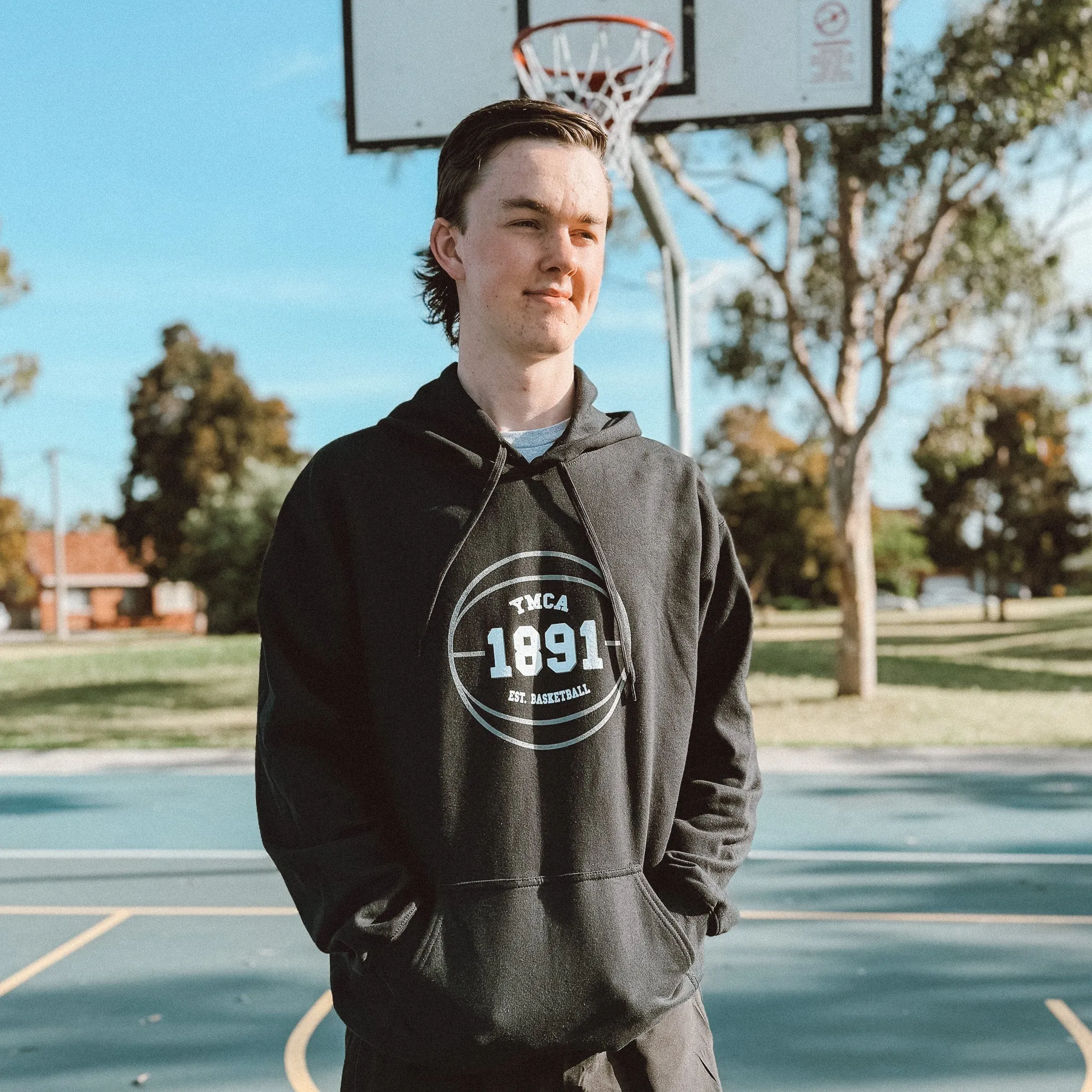 Unisex 1891 Basketball Hoodie - Black