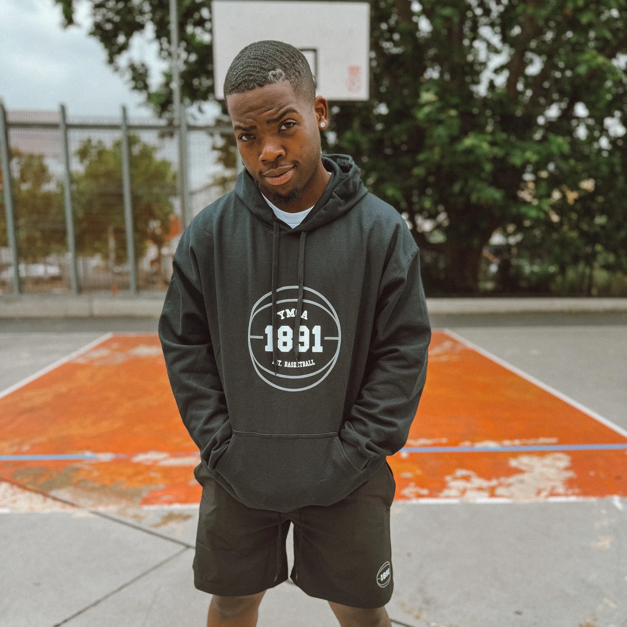 Unisex 1891 Basketball Hoodie - Black