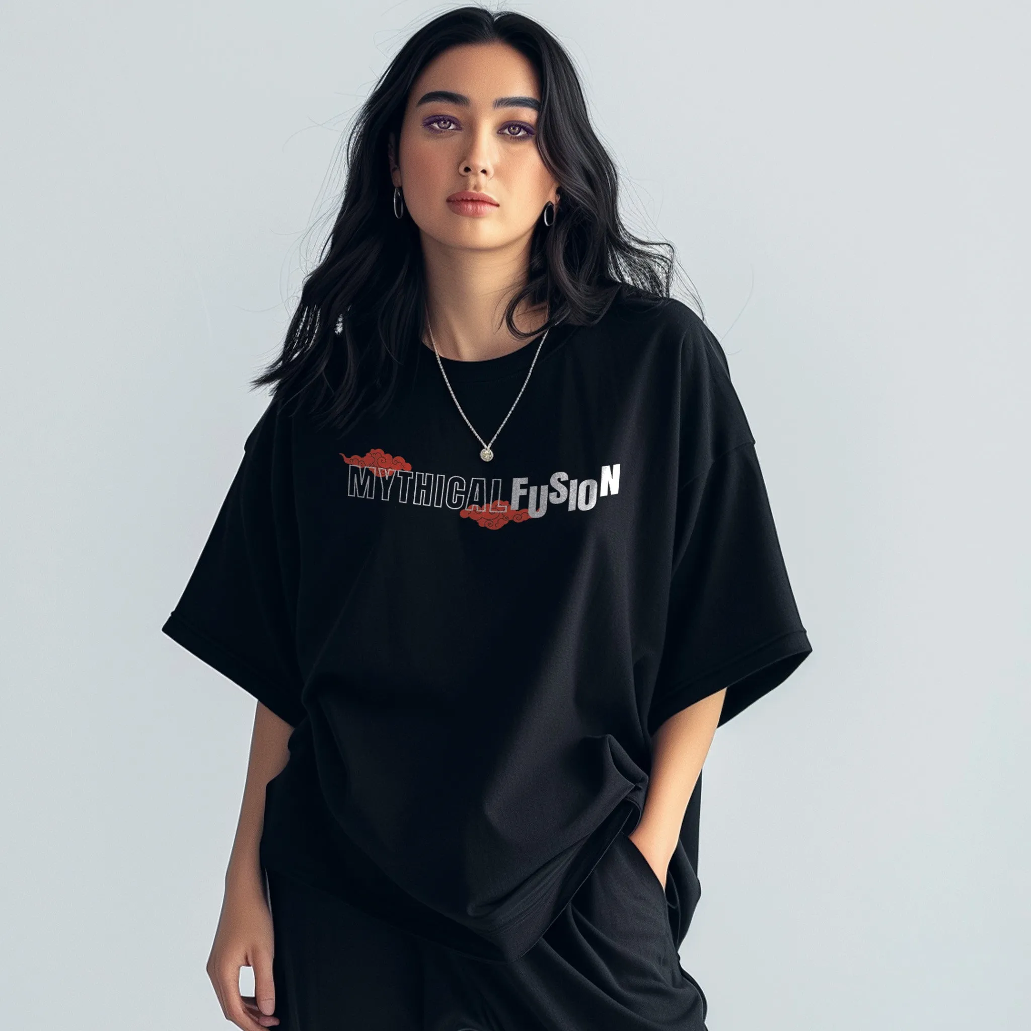 Unisex Mythical Fusion Oversized Graphic Tees