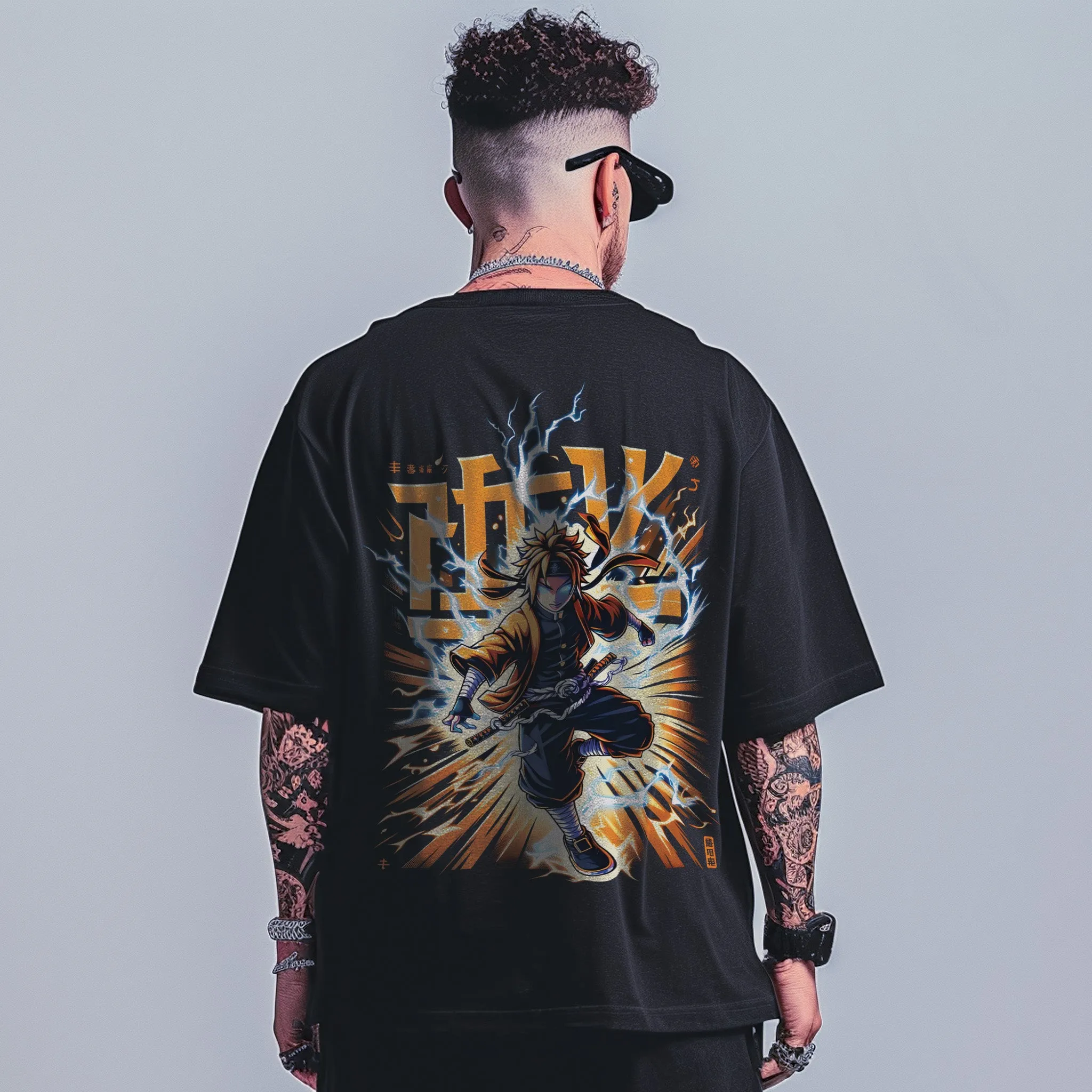 Unisex Oversized Graphic Tees Blaze Fury T-Shirt