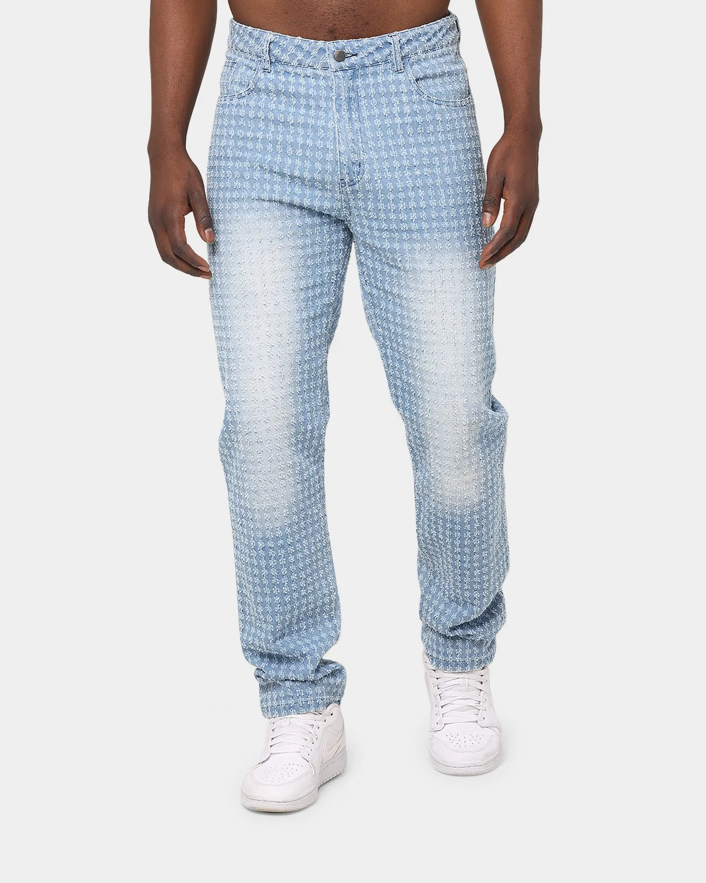 XXIII Callen Jacquard Baggy Jeans Blue